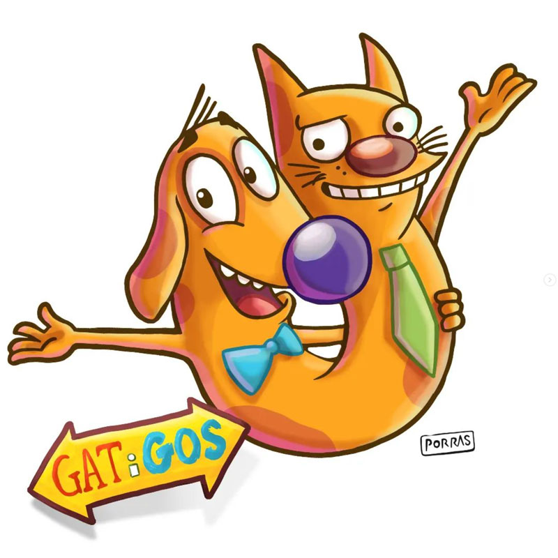 Gat i gos - fan art Digital Illustration