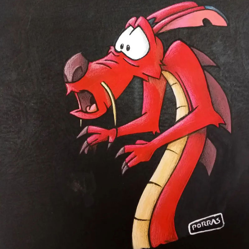 Mulan- mushu - fan art Digital Illustration