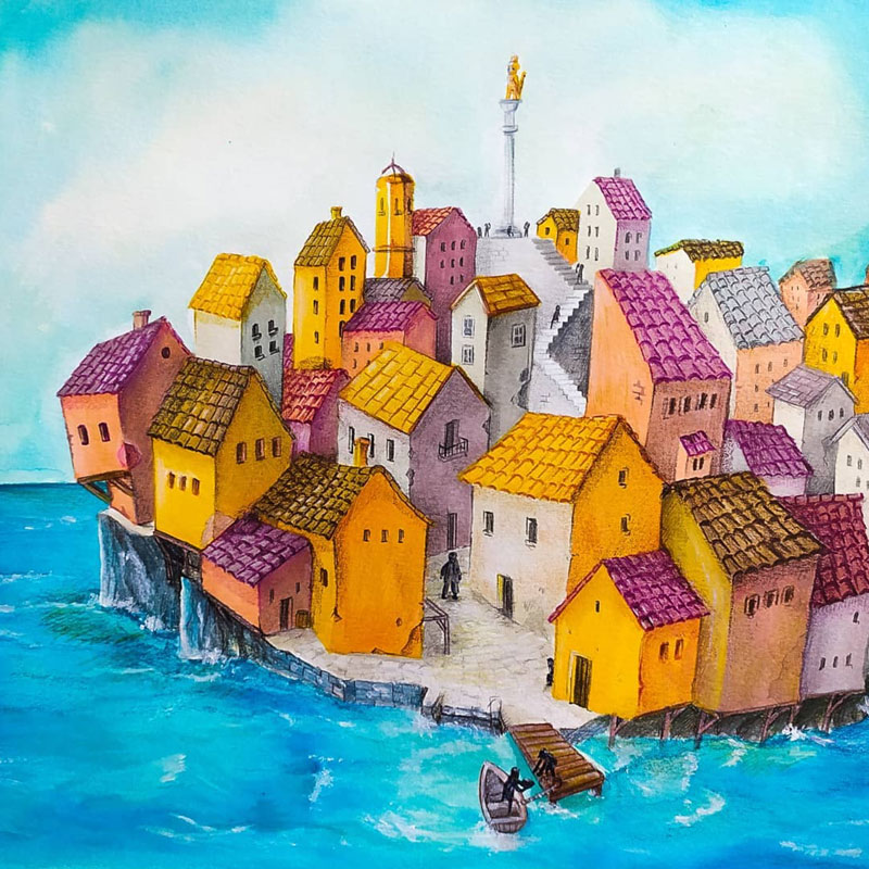 Illustration book - principe feliz