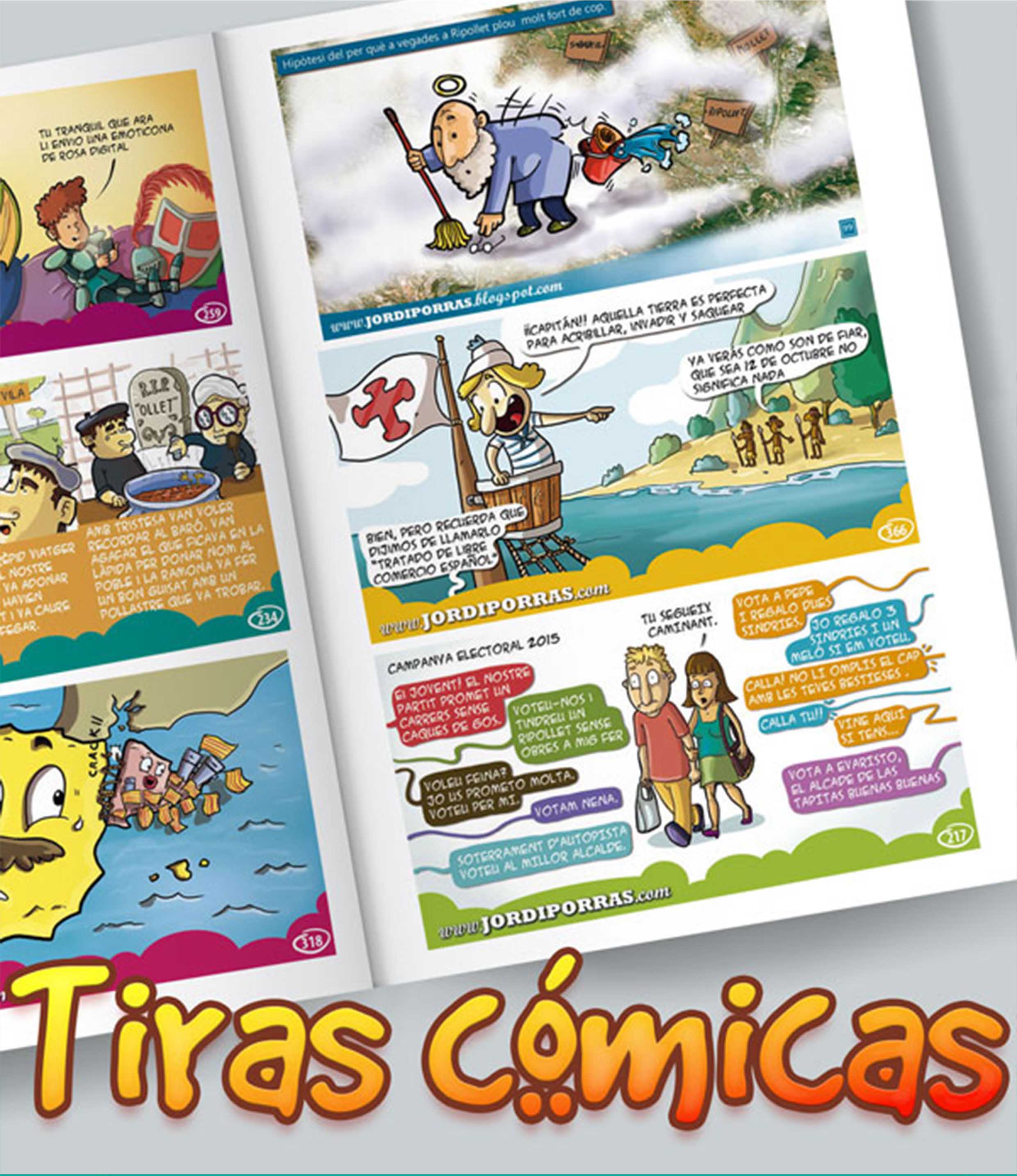 Digital illustration of Comic Strips for Revista de RIPOLLET