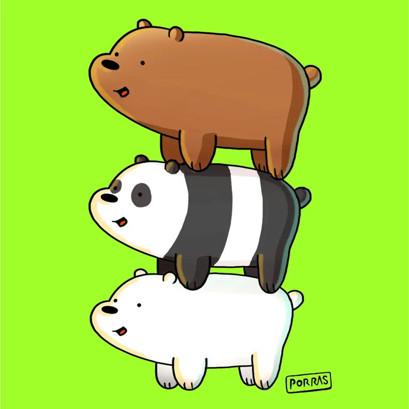 Tree bears fan art Digital Illustration