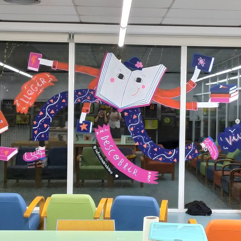Mural for Biblioteca Ripollet