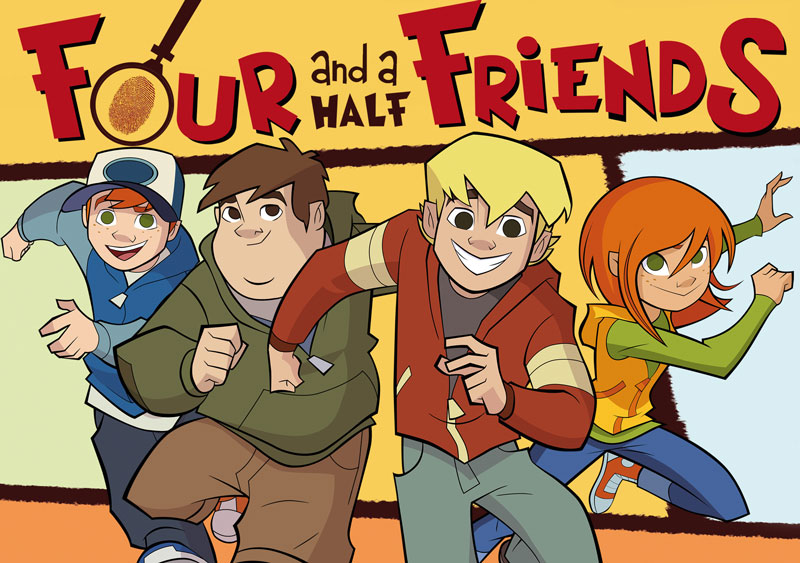 Animation and compo for - four friends series